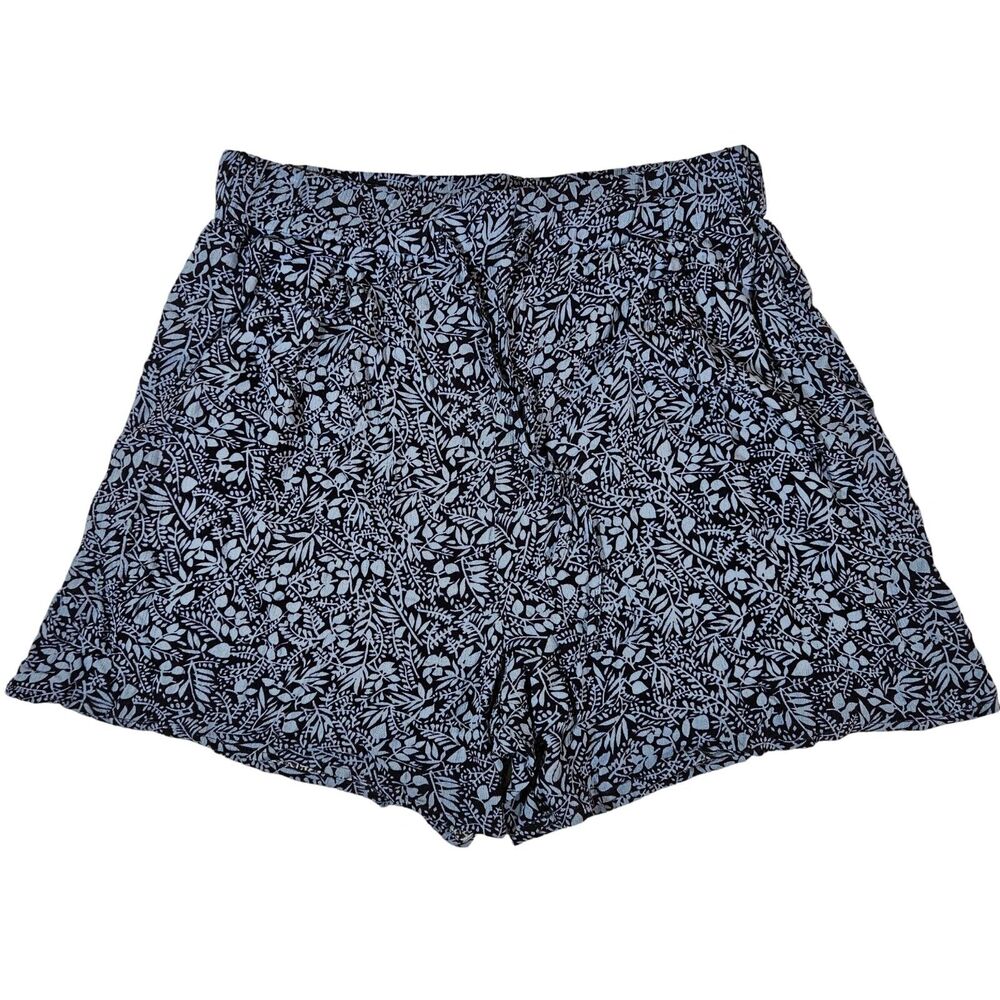 West Loop Shorts, Dark/Light Blue Leaf Pattern, L/XL